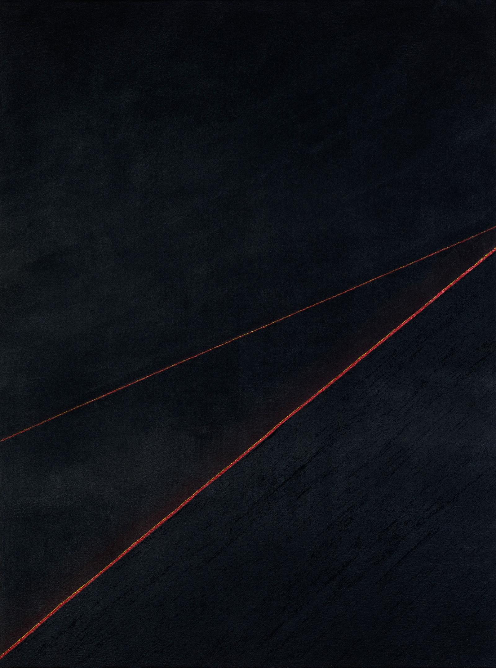 Fire Horizons 7, Acrylic and sand on canvas