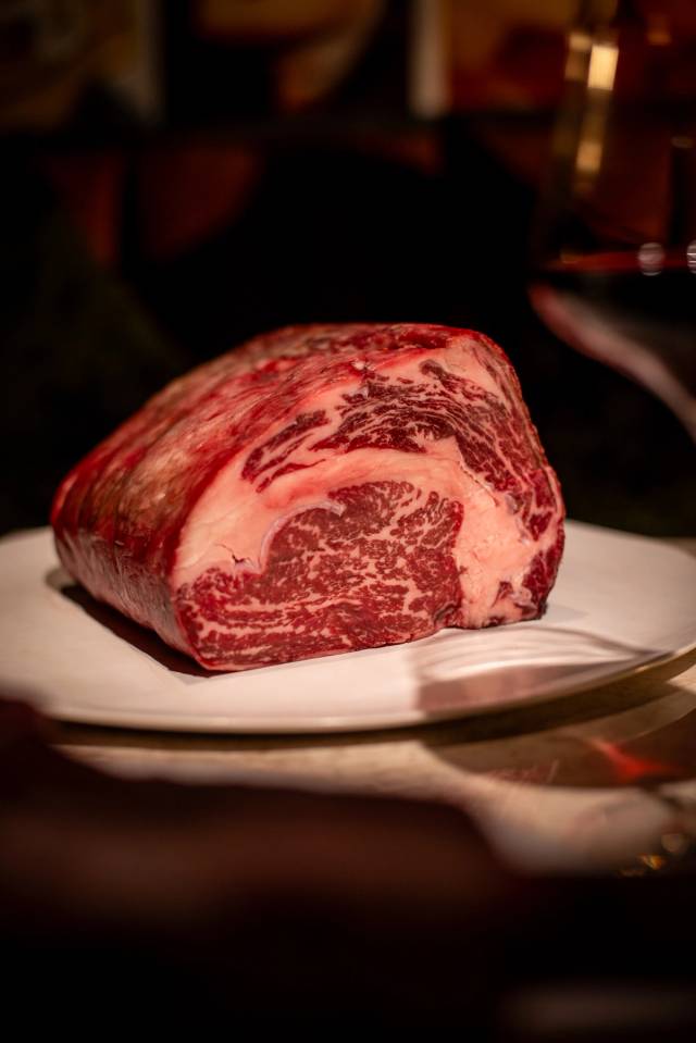 Wood fired rib eye 