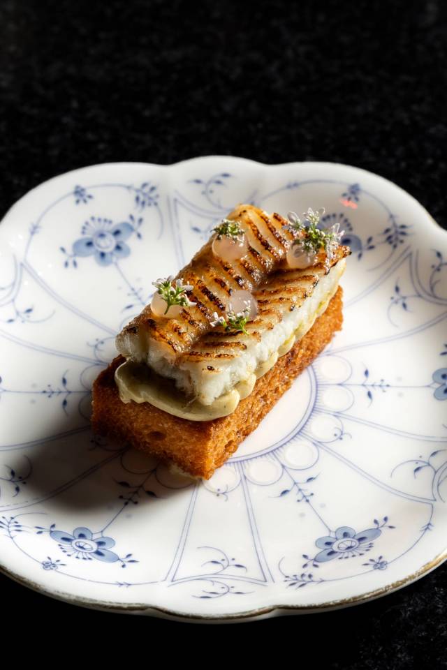 French toast foie gras & smoked eel