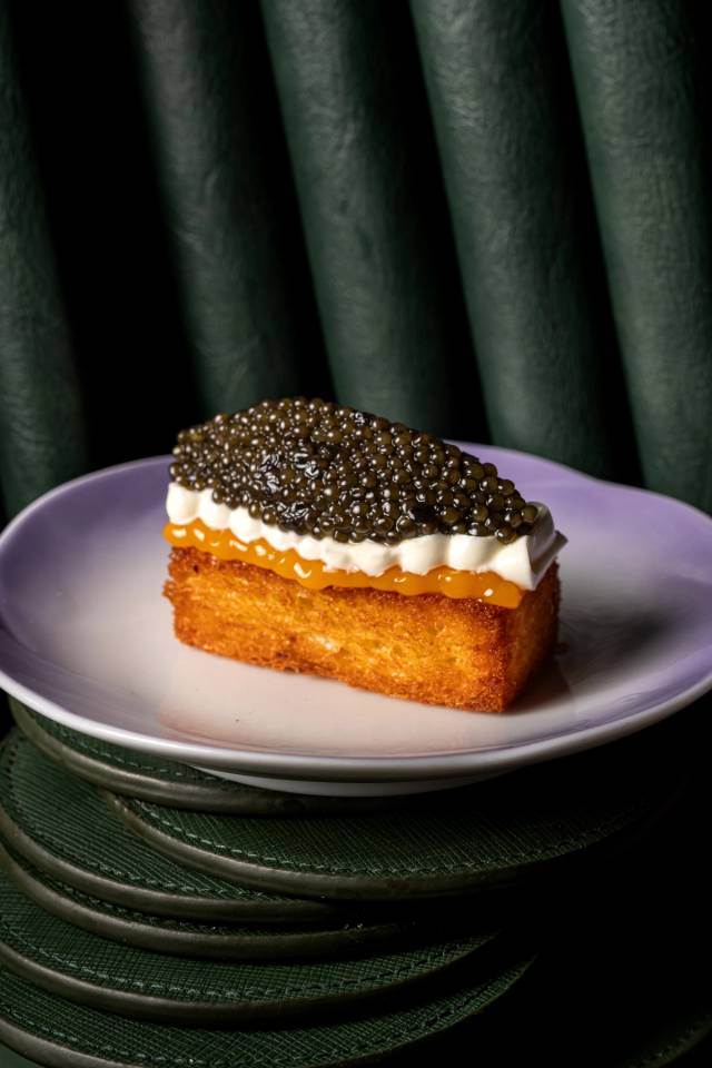 French toast caviar