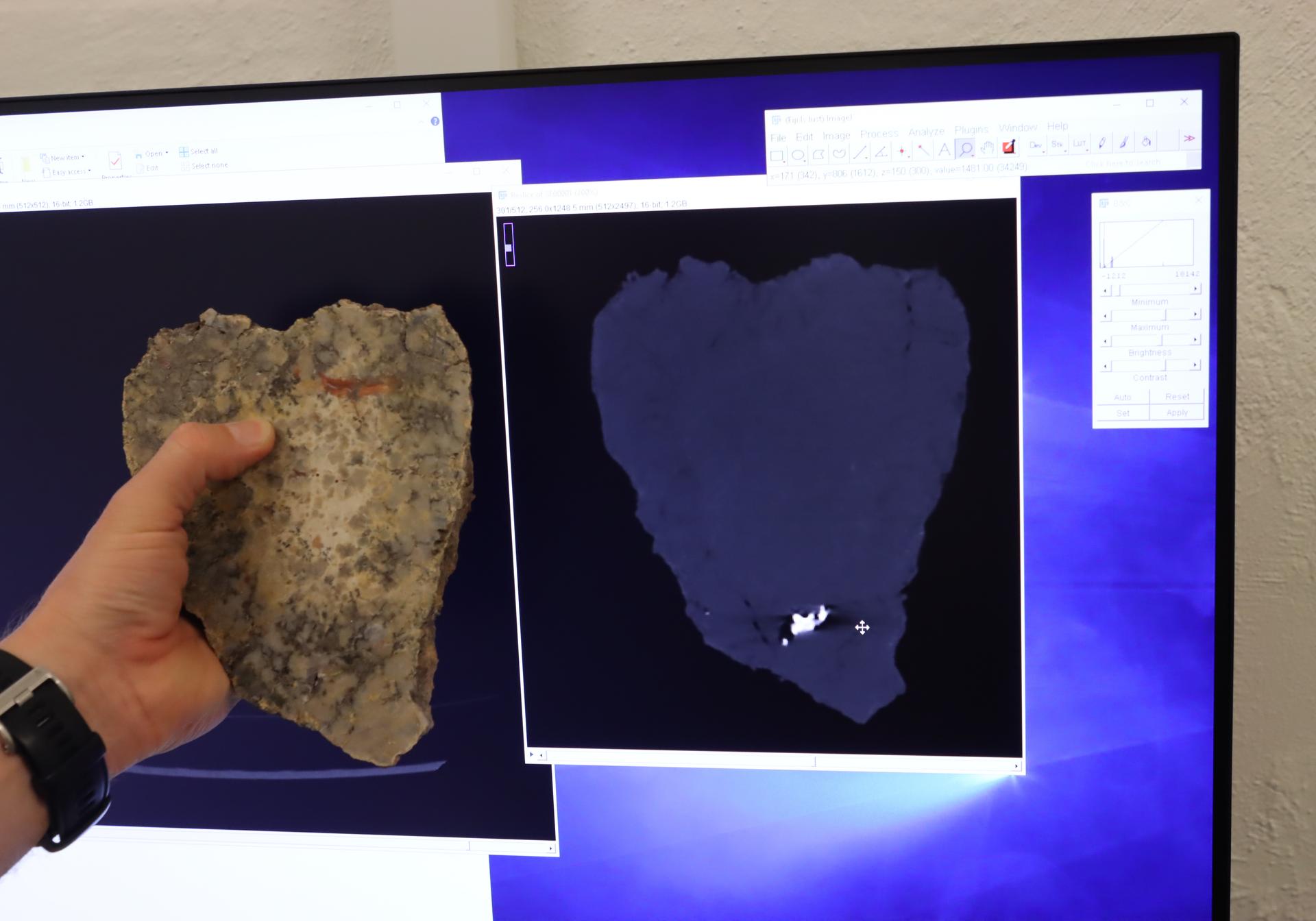 Researchers reviewing possible findings at Århus University.