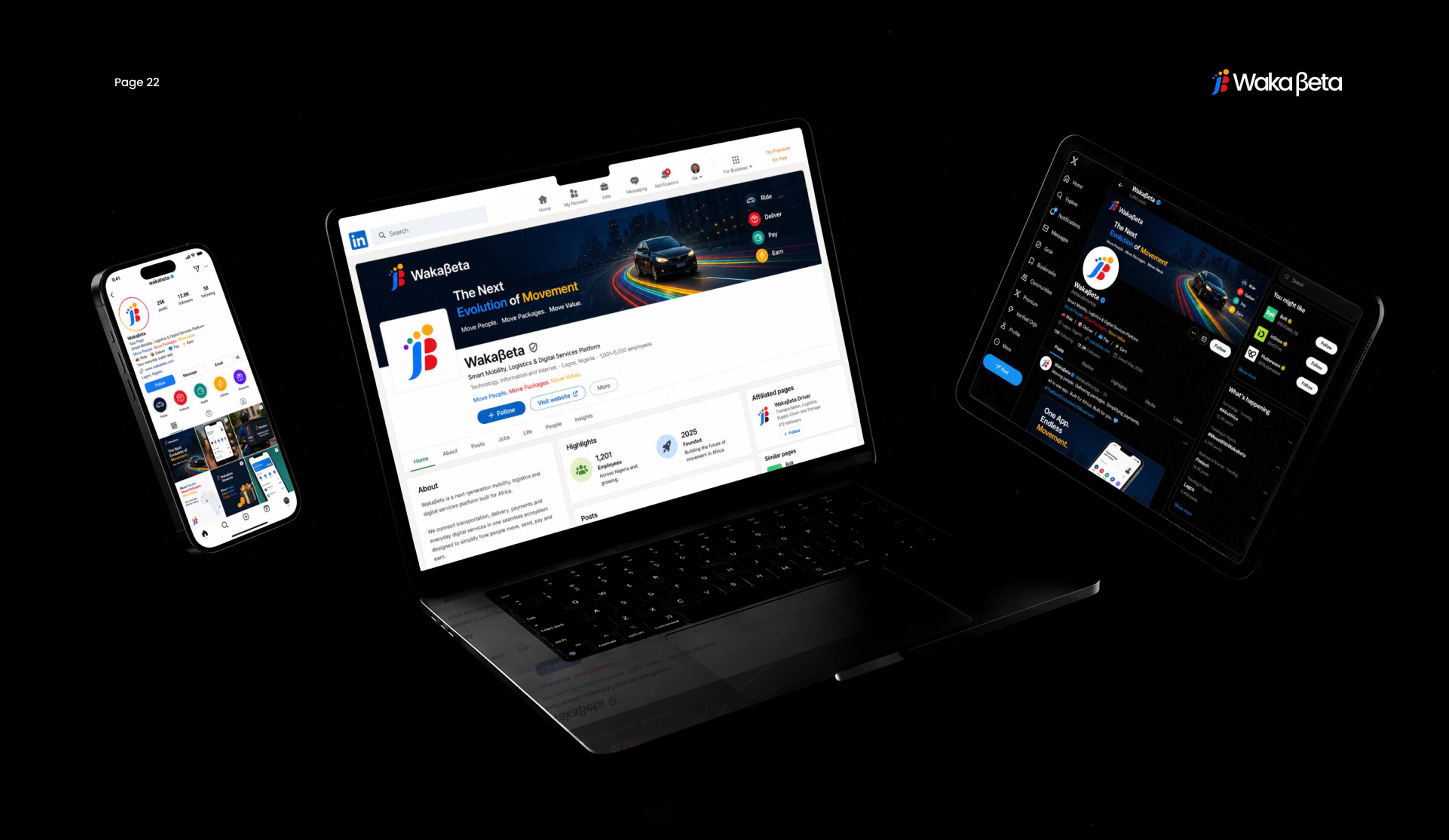 WAKABETA brand application