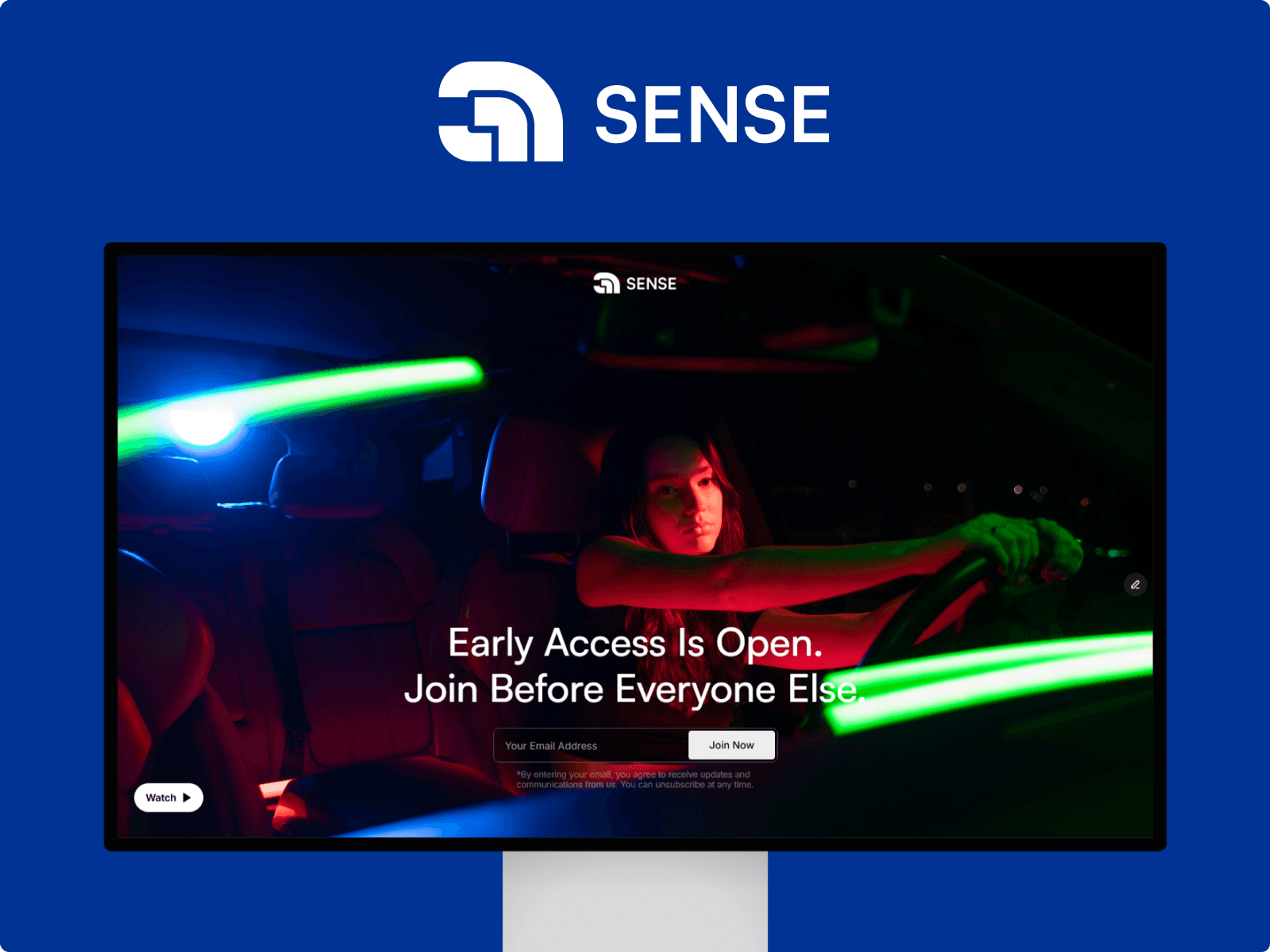 SENSE website design