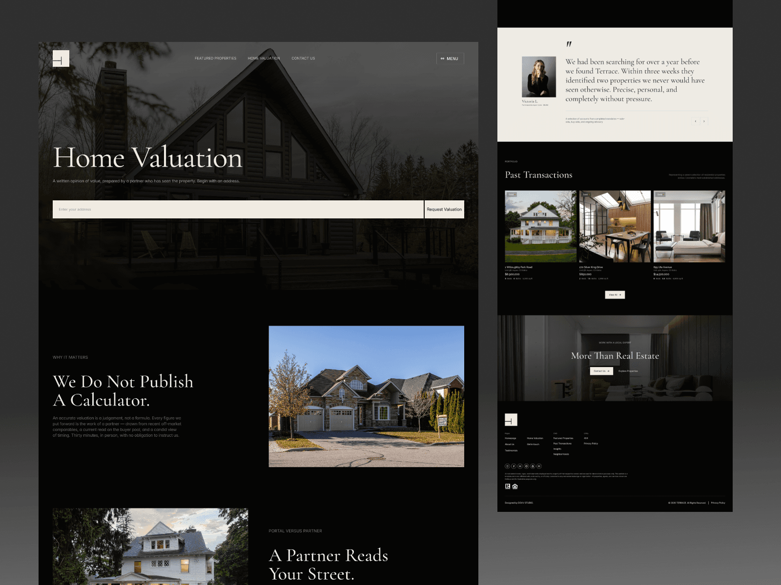 Terrace website design
