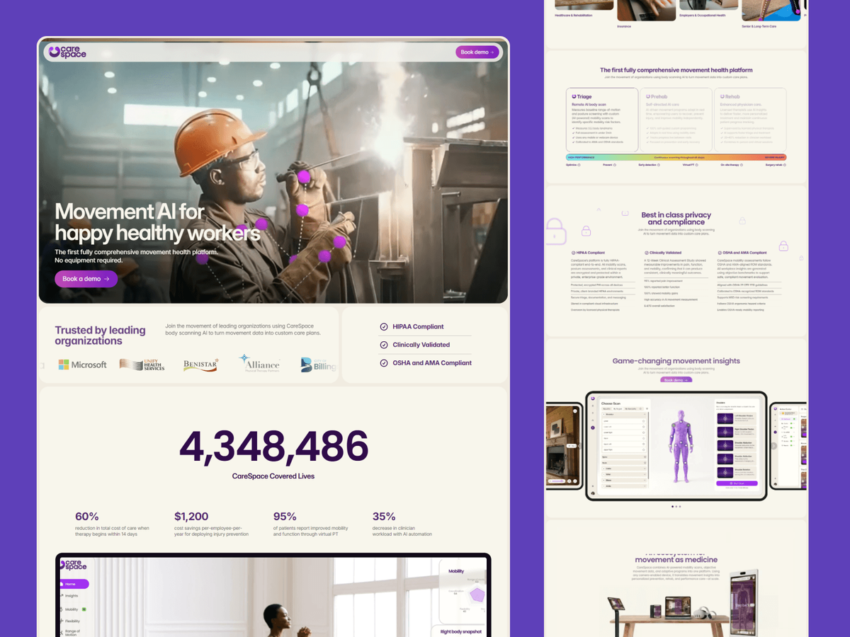 CareSpace website preview