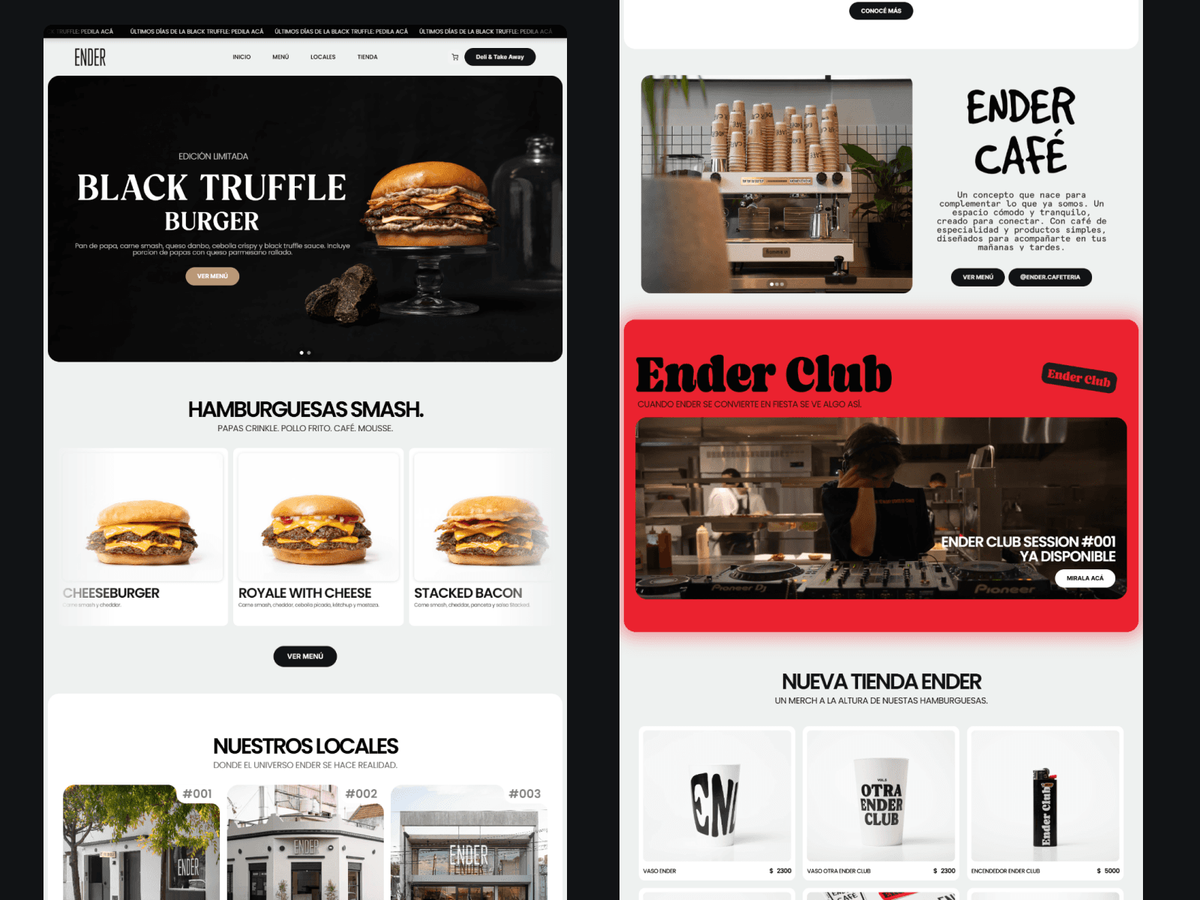ENDER website preview