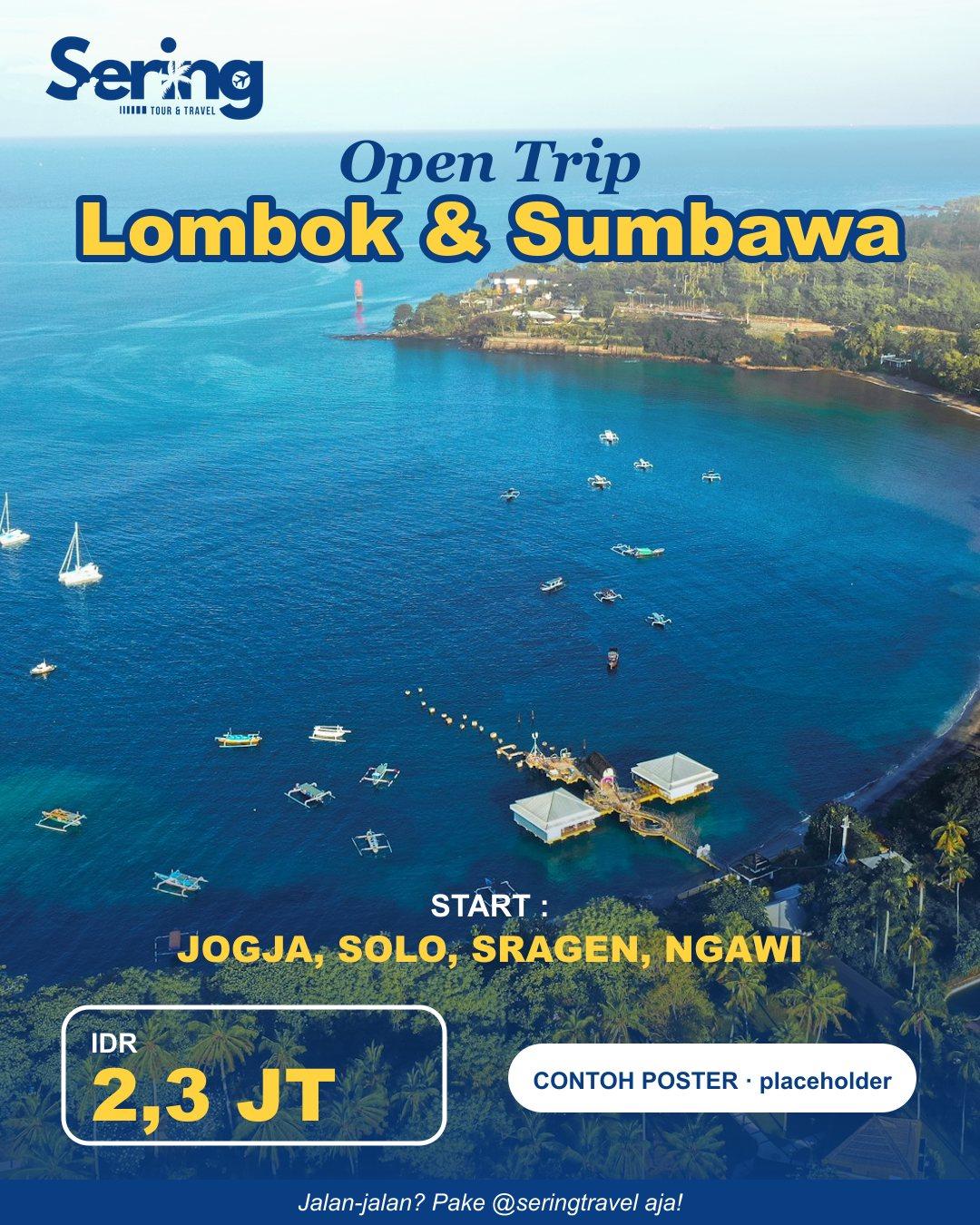 Poster Open Trip Lombok & Sumbawa