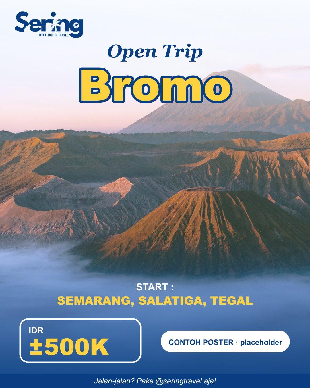 Poster Open Trip Bromo dari Jawa Tengah