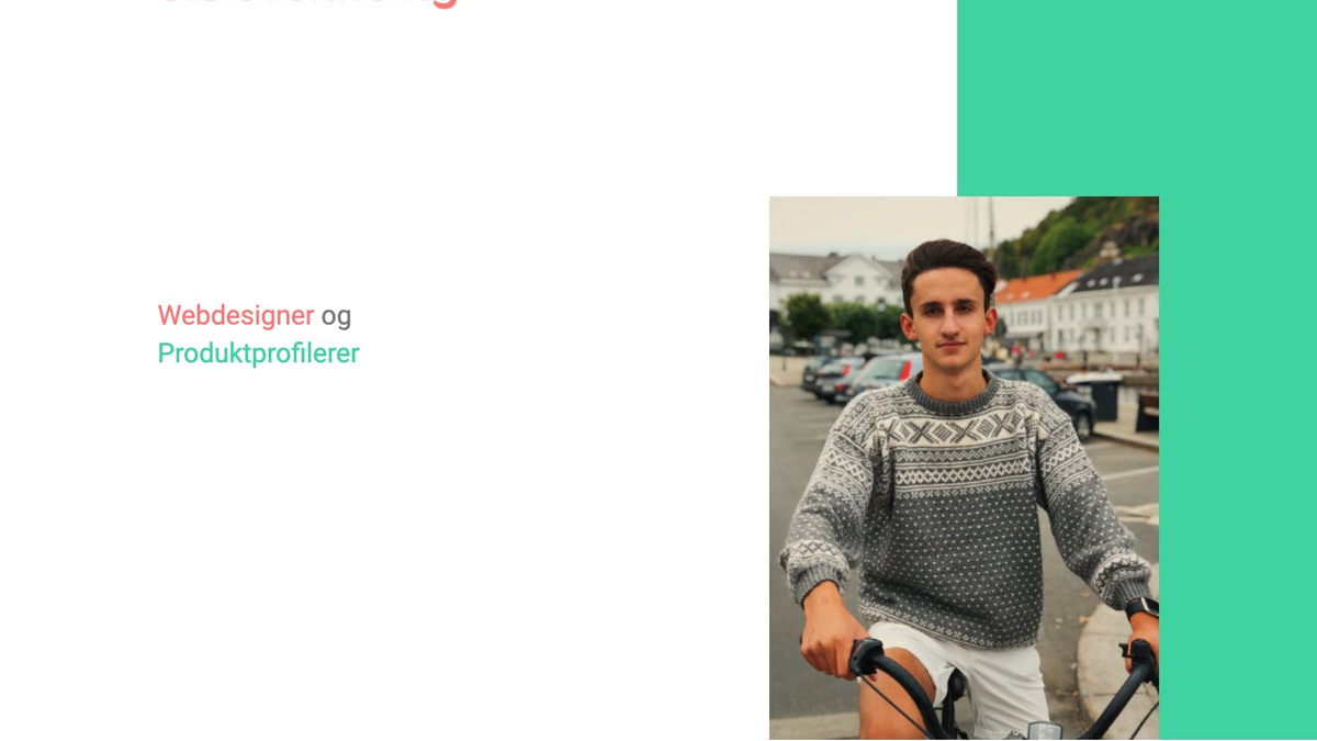 Bilde av gammel hjemmeside