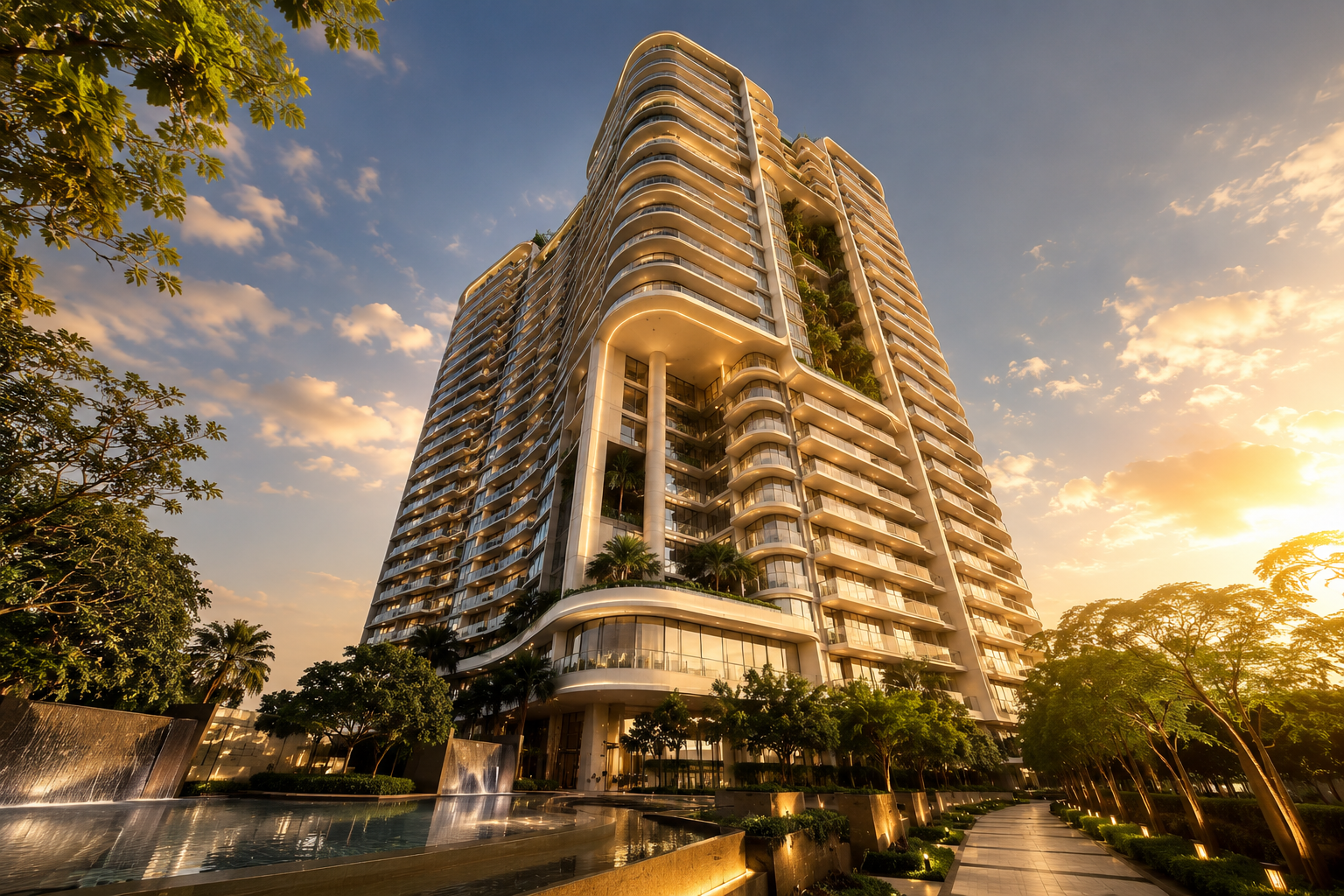 Ultra-luxury residential towers in Gurgaon reflecting the city's record-breaking premium housing market in 2026