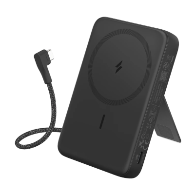Anker Zolo Magnetic Power Bank (10K,30W,Built-in USB-C Cable)