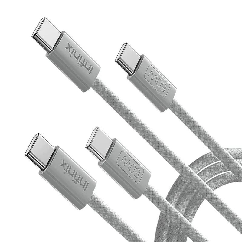Infinix Cable XDC63 Type-C to C 1M 60W Braided Charging Cable