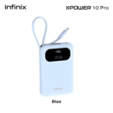 Infinix Xpower 10 Pro 10000mAh 22.5 Portable Powerbank with attached braided cable image 9