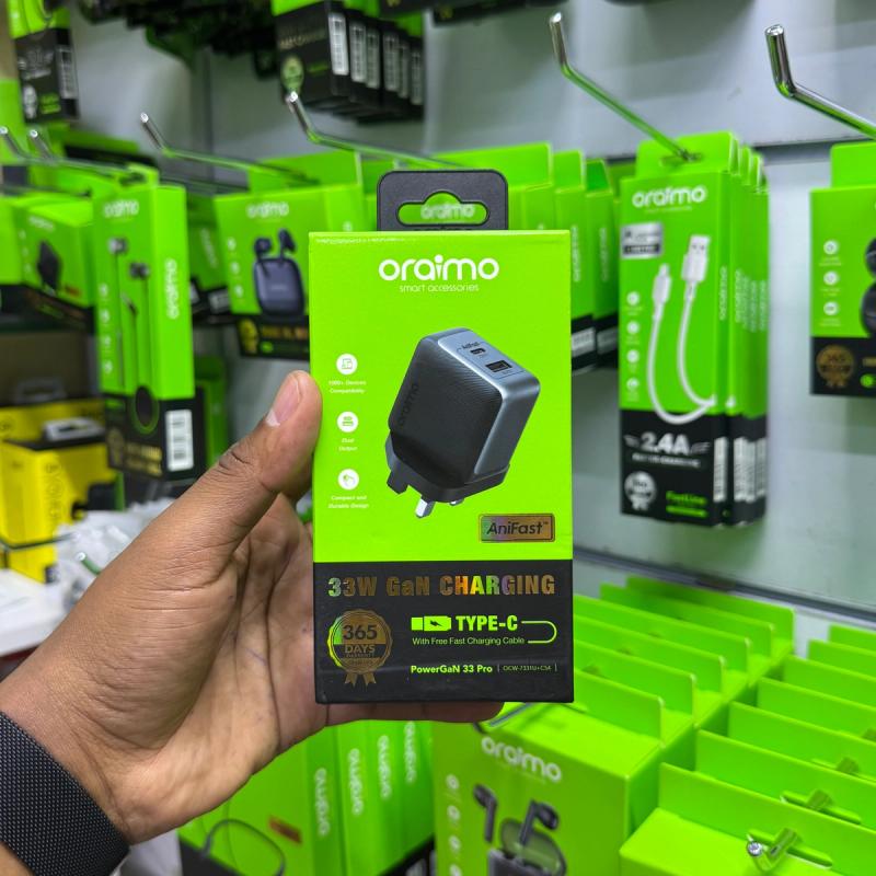 Oraimo PowerGaN 33 Pro + C to C Cable (33W)
