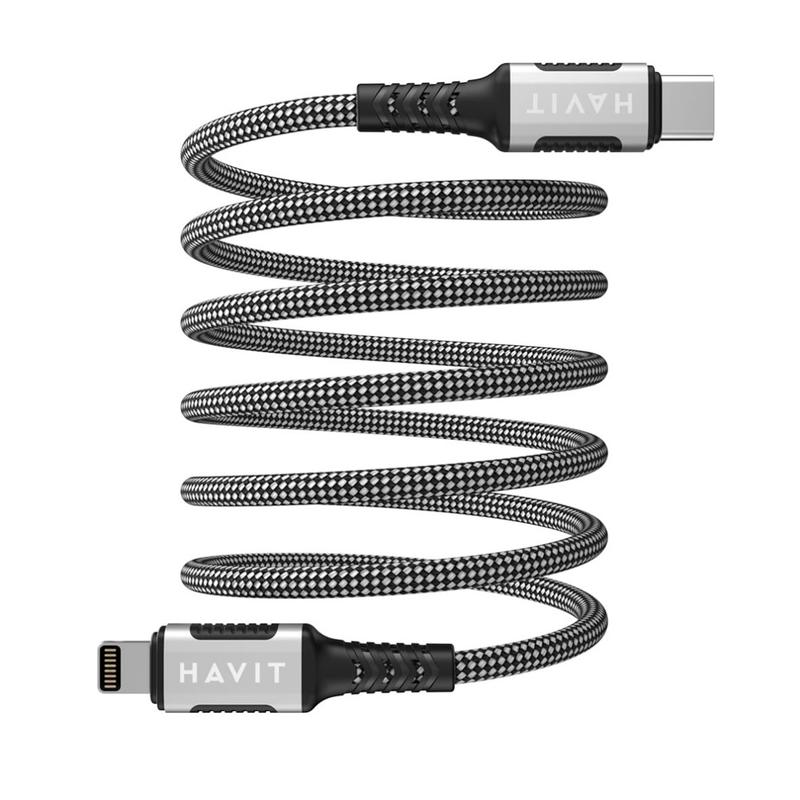 Havit CB6298 Magnetic Braided type C to Lighting 30W Cable
