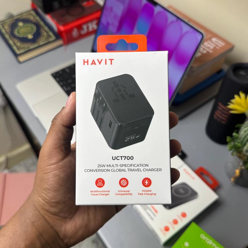Havit UCT700 25W Global Travel Adapter + Charger 