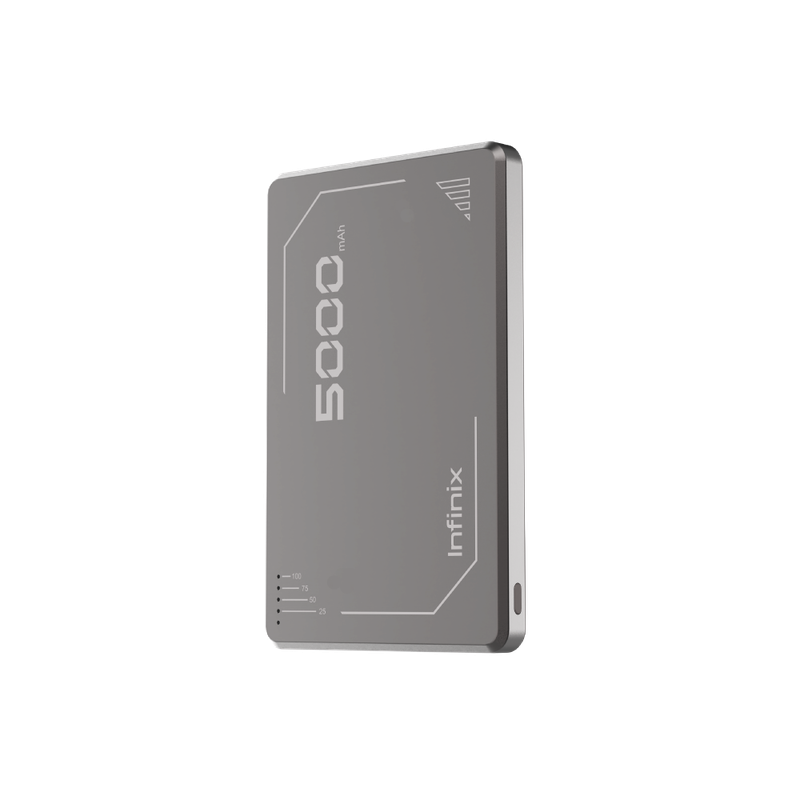 Infinix Slim Magpower 5000mAh Magnetic Wireless Powerbank