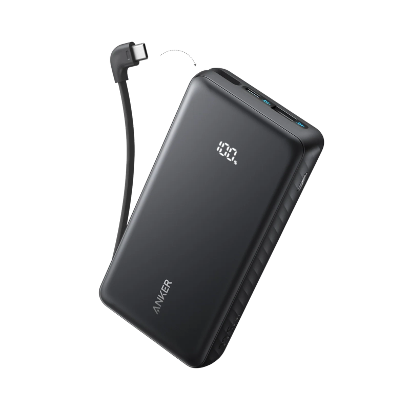 Anker Zolo PowerBank (20K, 22.5W, Built in USB-C Cable)