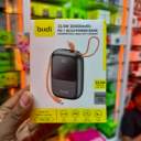 Budi 22.5W Powerbank with attached type C and iphone cable portable image 1