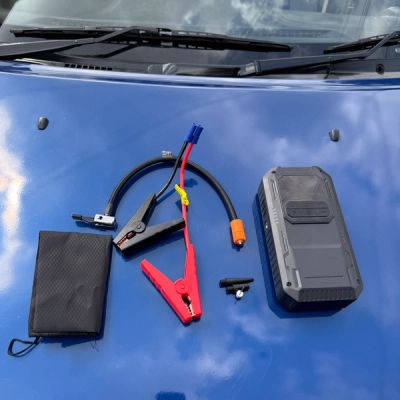 Tire Inflator Portable Air Compressor  & Car Jump Starter With Powerbank and Led Light