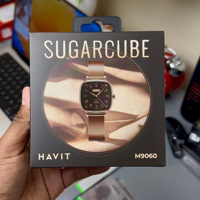 Havit M9060 Sugarcube 1.7 AMOLED Smartwatch for Ladies with 2 Straps