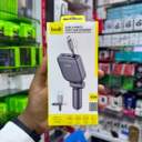 Budi 50W 3 Ports Fast Car Charger Built in Cable image 1