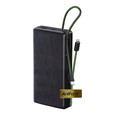Oraimo PowerNova L22 Powerbank with iphone Lightining and Type C attached cables