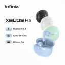 Infinix XBuds H5 with BT 6.0, Spatial 3D Audio, 30 Hours Play, AI ENC, Dual Connection Earbuds image 2