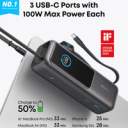 Anker Laptop Power Bank (25K, 165W, Built-In and Retractable Cables) image 4