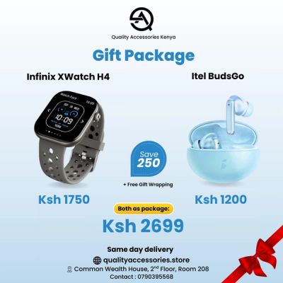 Infinix X Watch H4 + Itel BudsGo Gift Package