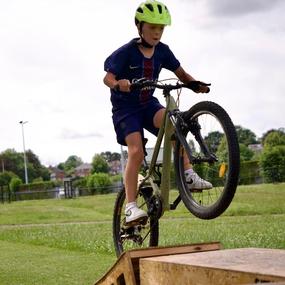 An action shot from a Go-Ride coaching session