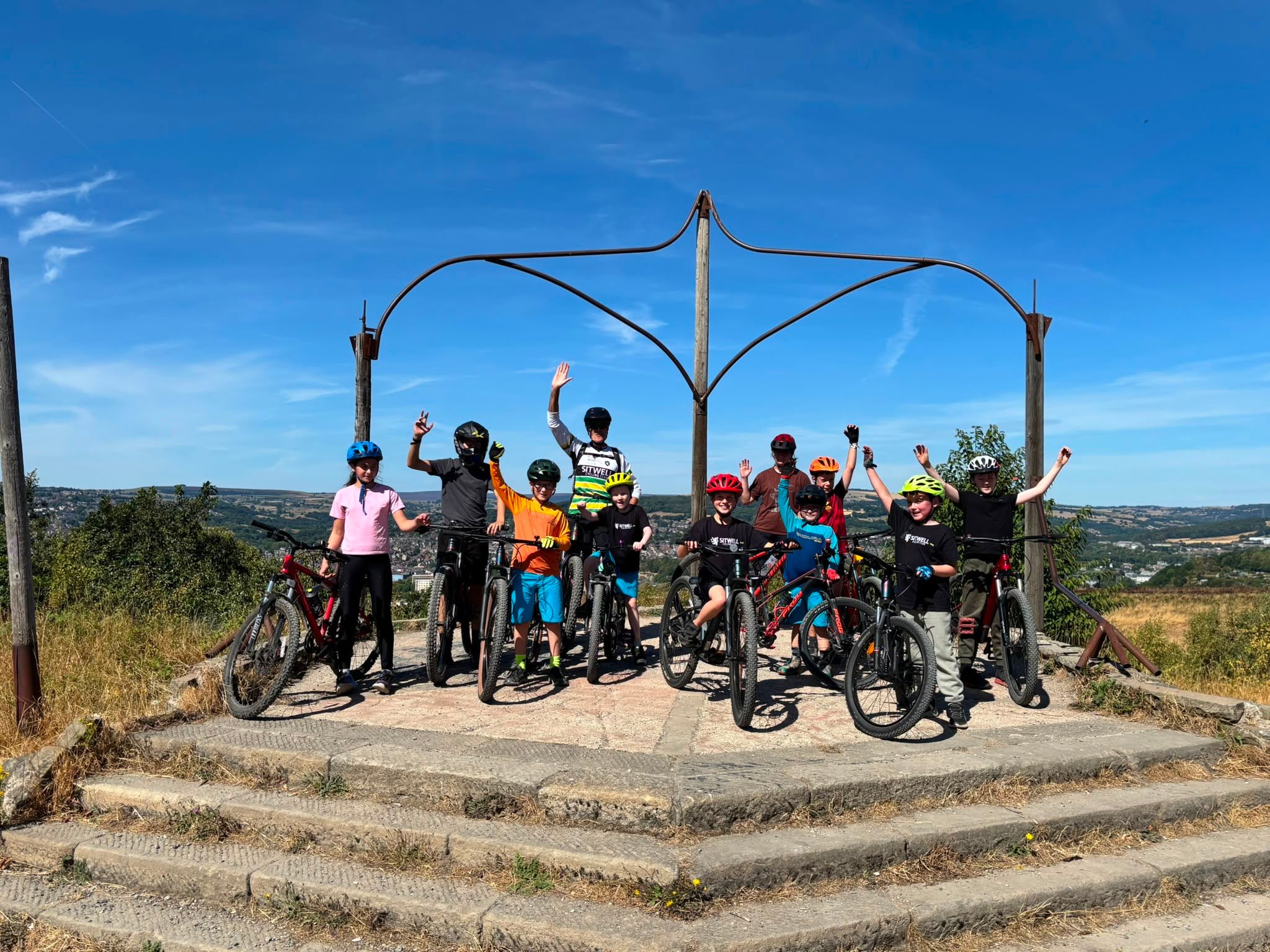 An action shot from a Go-Ride coaching session