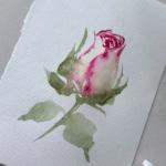 Работа ученика курса Мастер-класс «Рисование вином и акварелью»