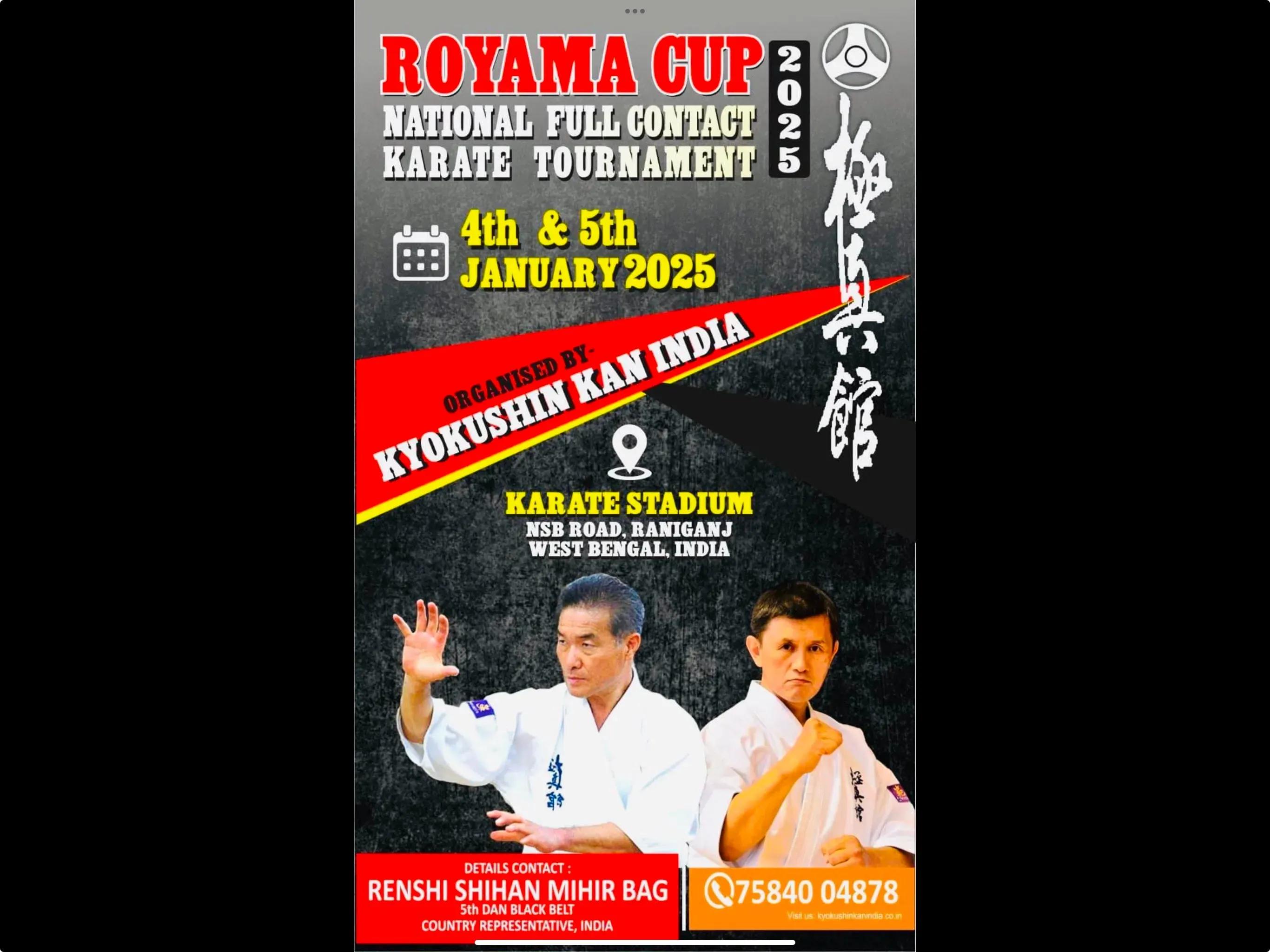 Royama Cup 2025 - National Full Contact Karate Tournament