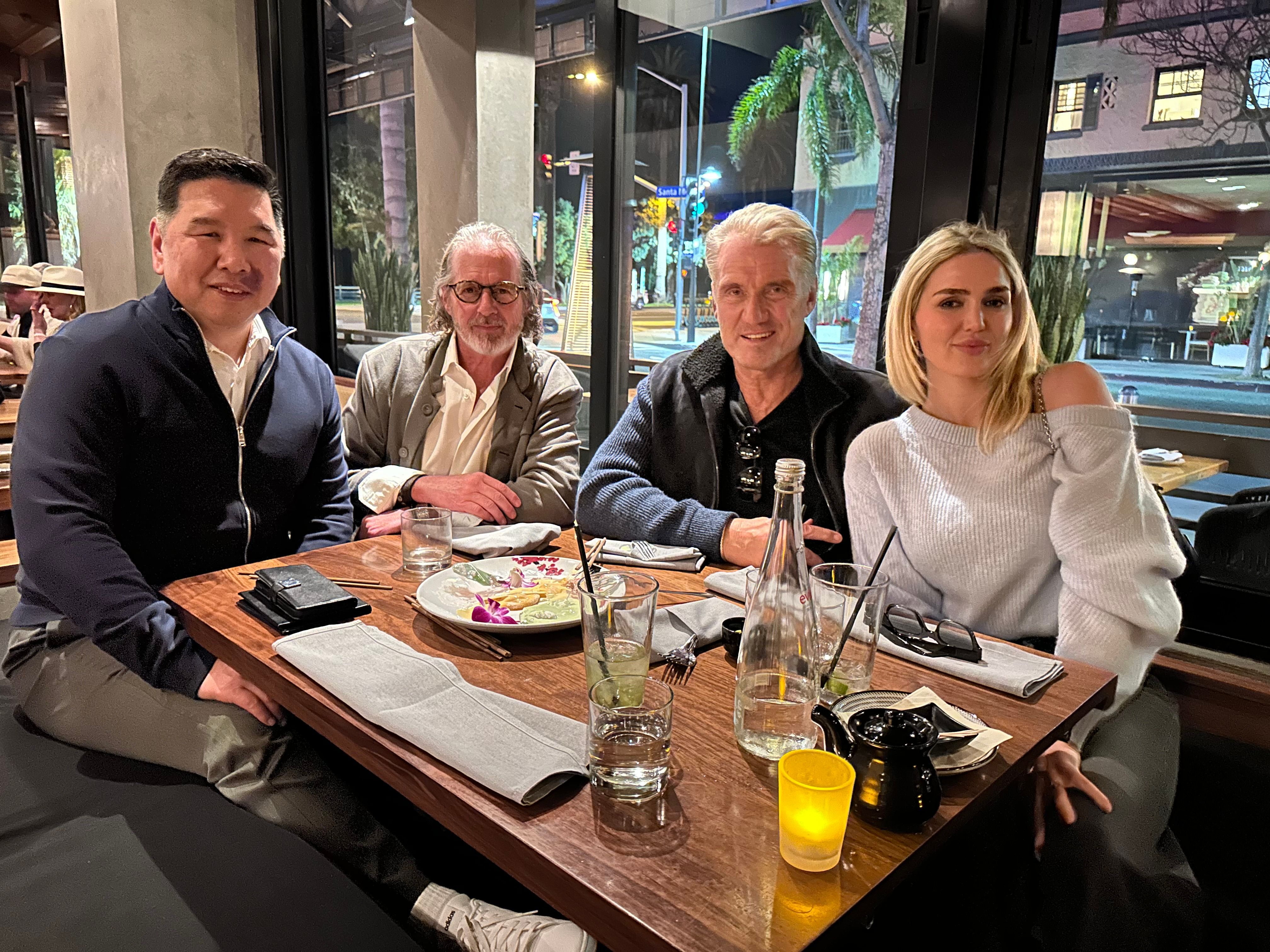 Dinner with George Chung, Dolph and Emma