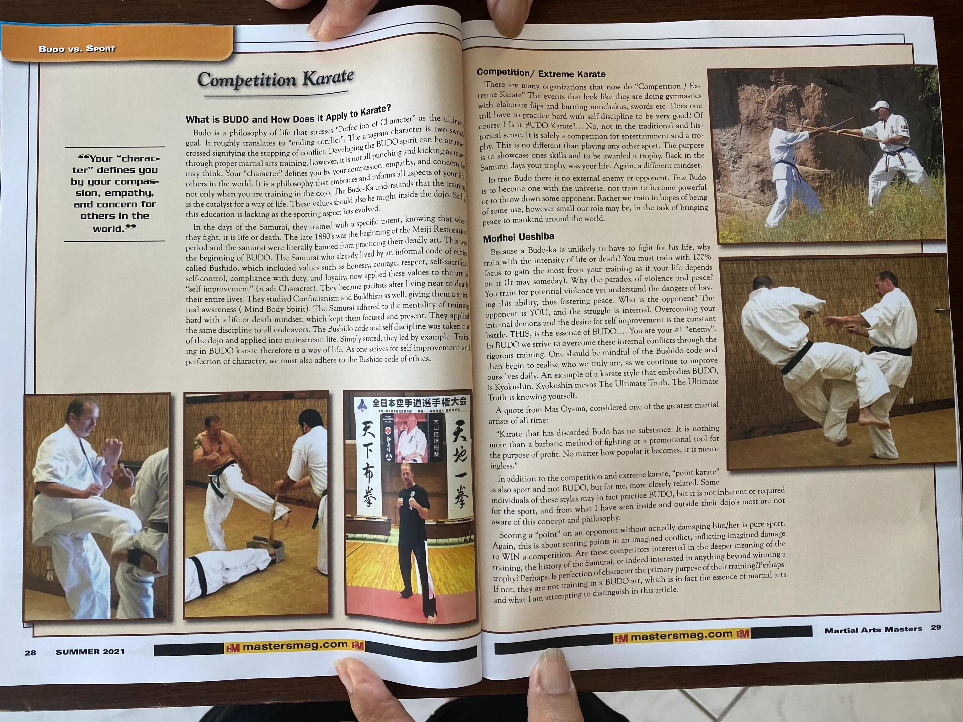 Masters Magazine Article