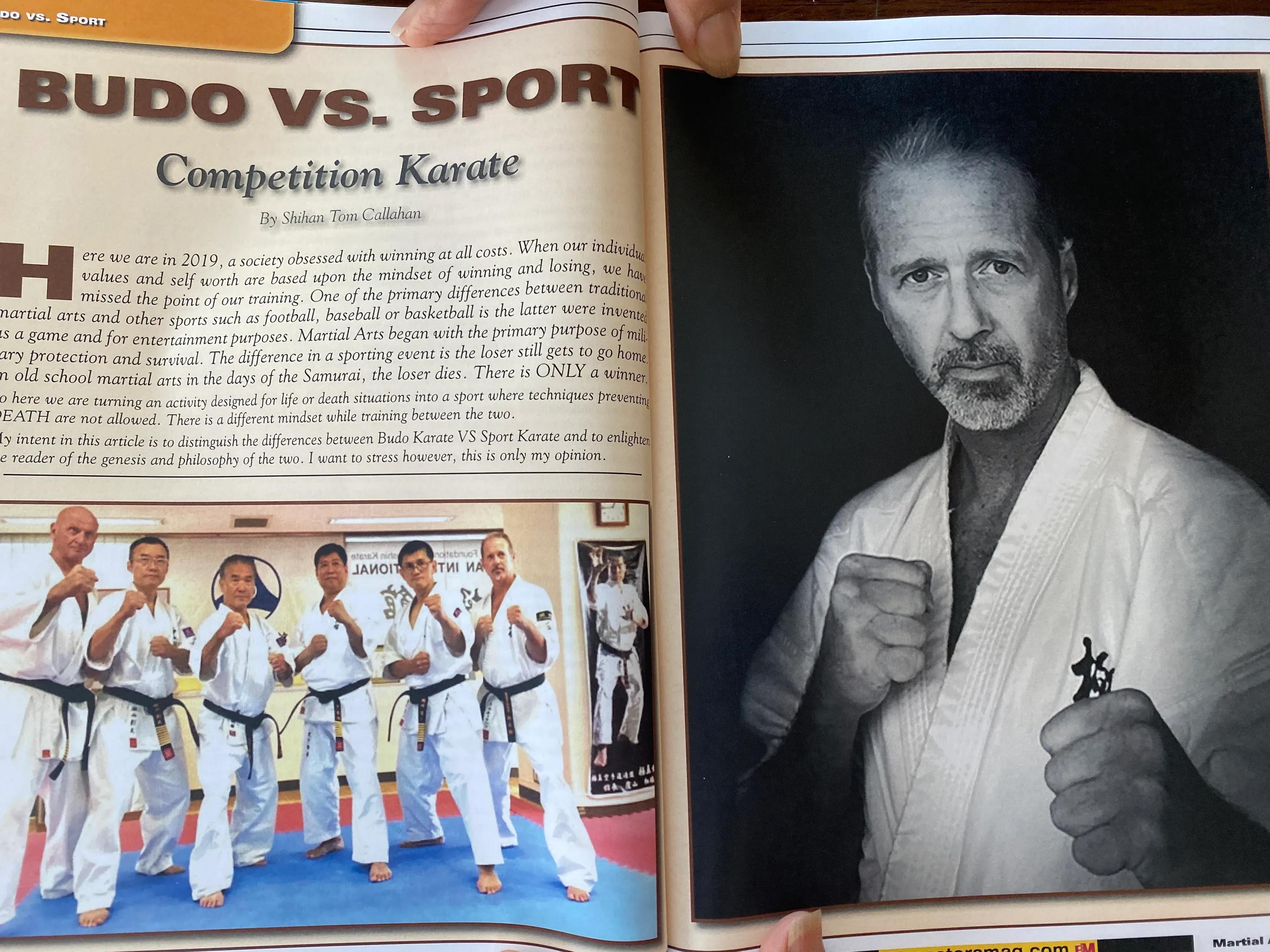 Page One of Masters Magazine