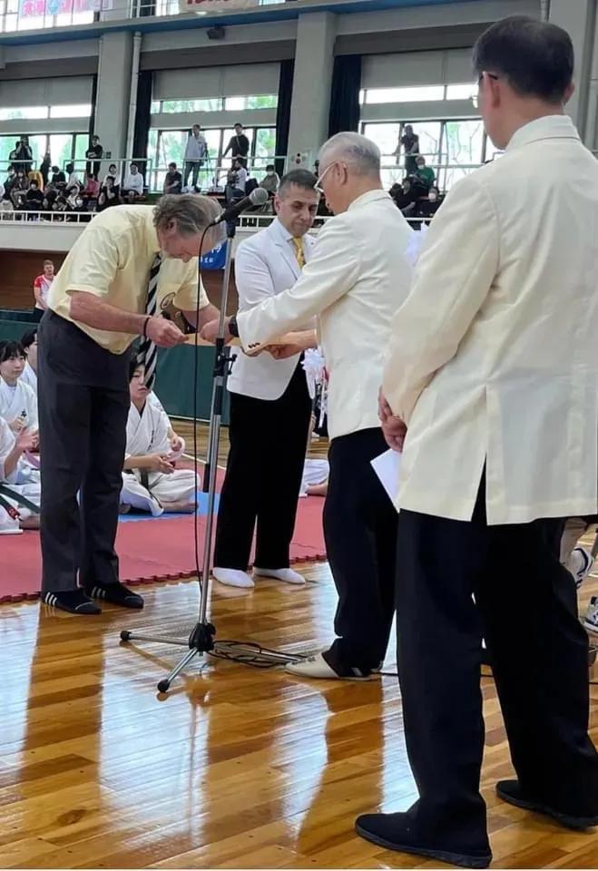 Accepting Kyoshi Certificate