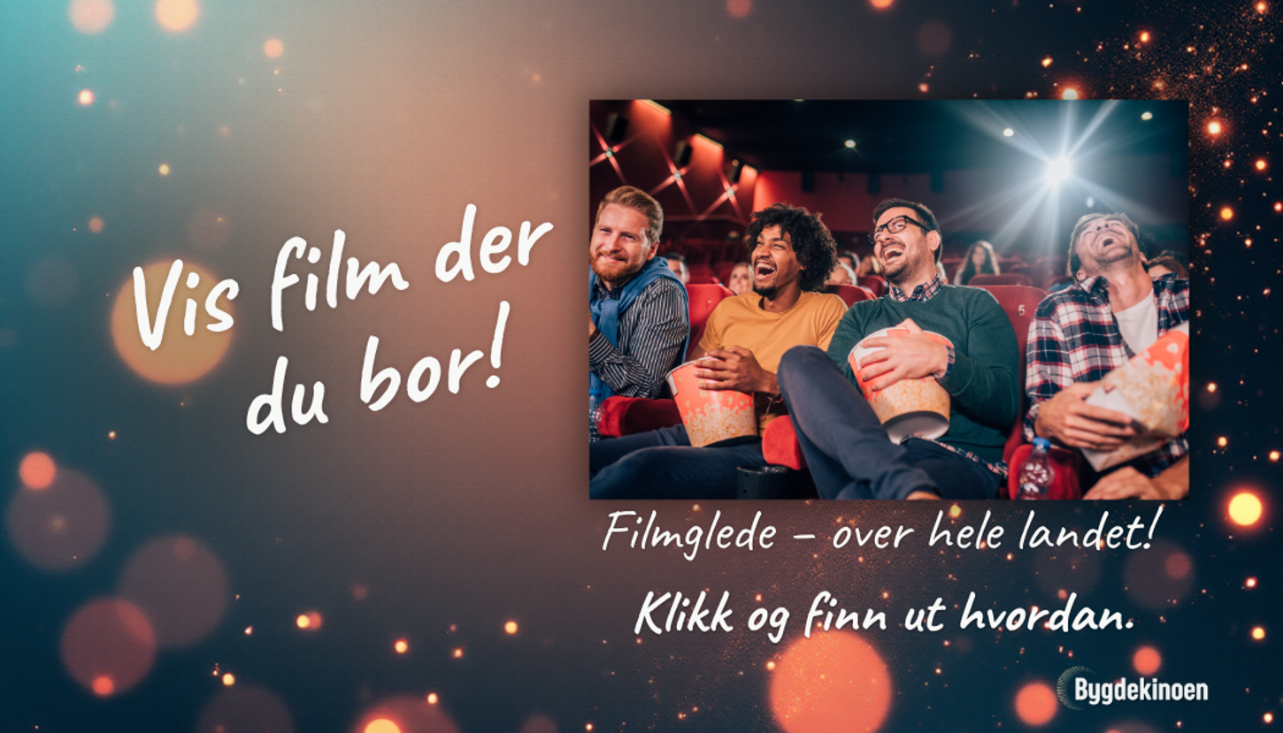 Plakat for vis film der du bor. Mennesker på kino