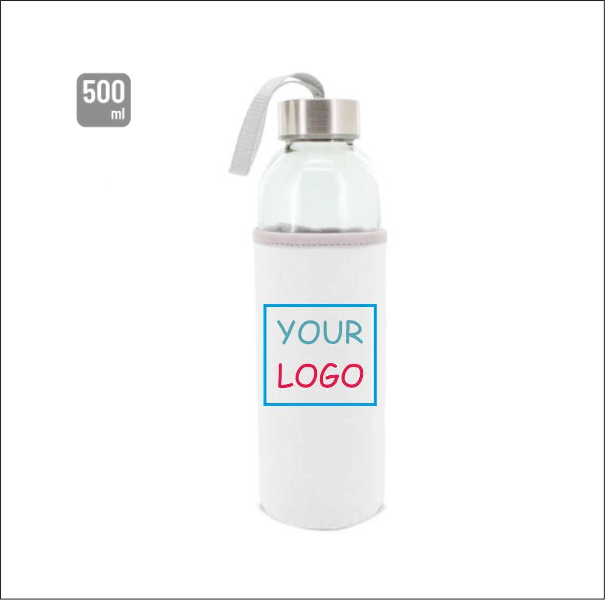 TRANSPARENT BOTTLE ''Nik''