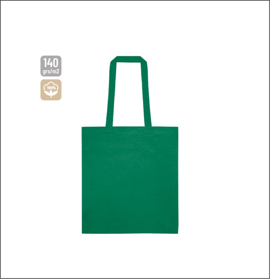 Simple cotton bag colored 140gr 14