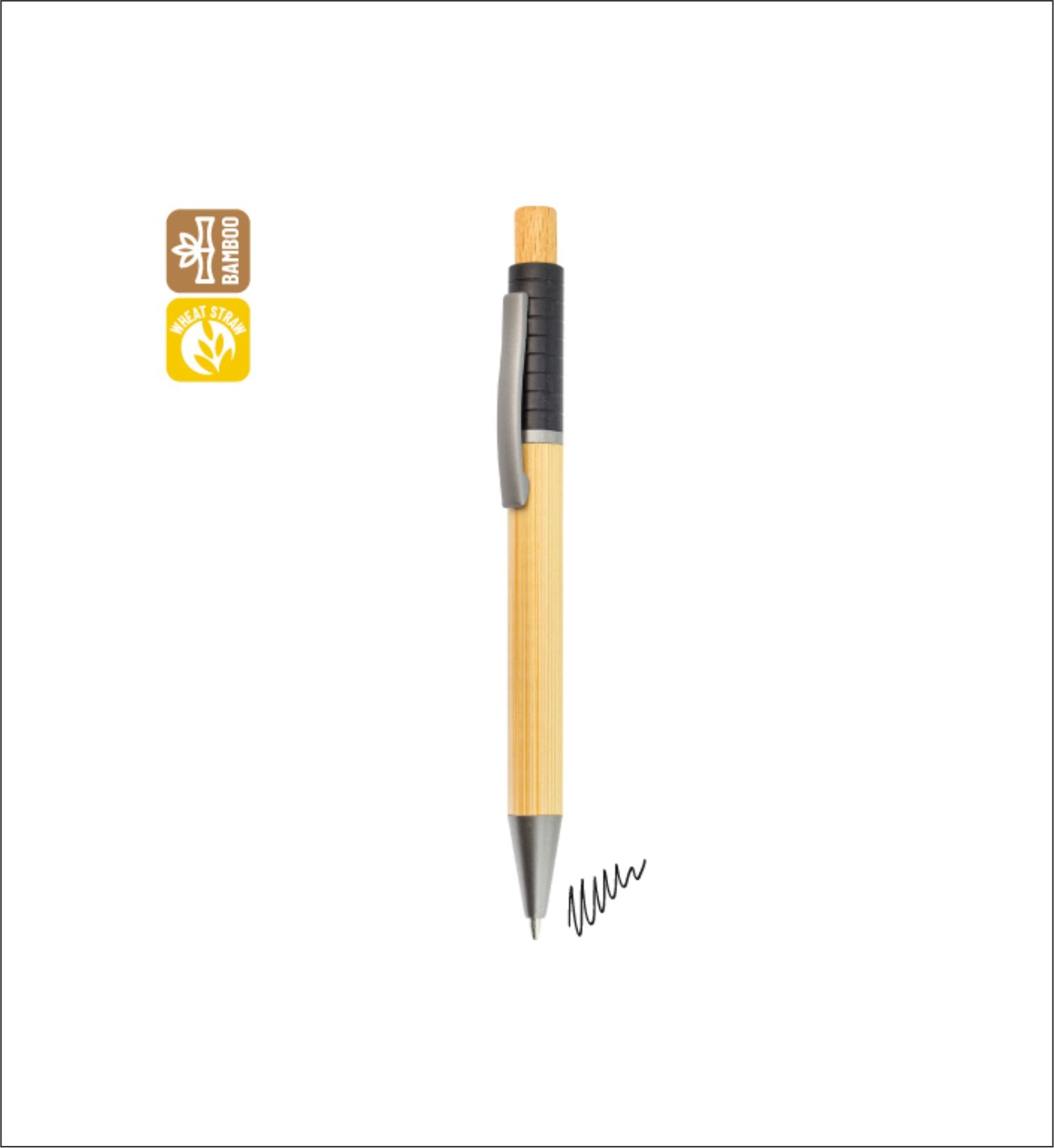Στυλό Baboo και πλαστικό από άχυρο σίτου 2