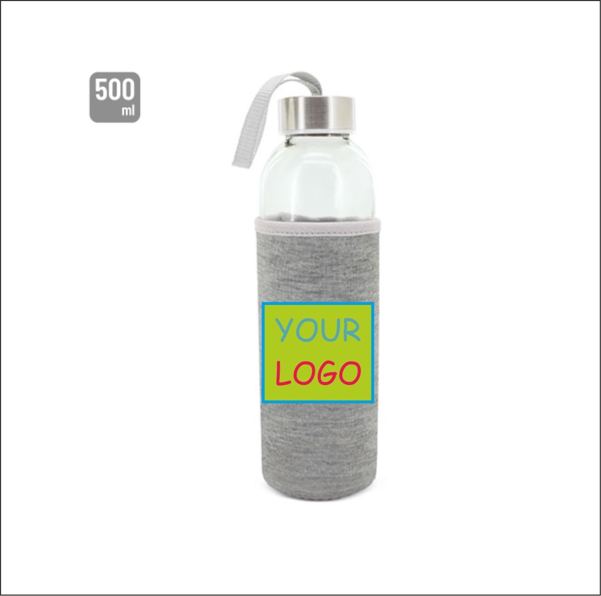 TRANSPARENT BOTTLE ''Nik'' 3