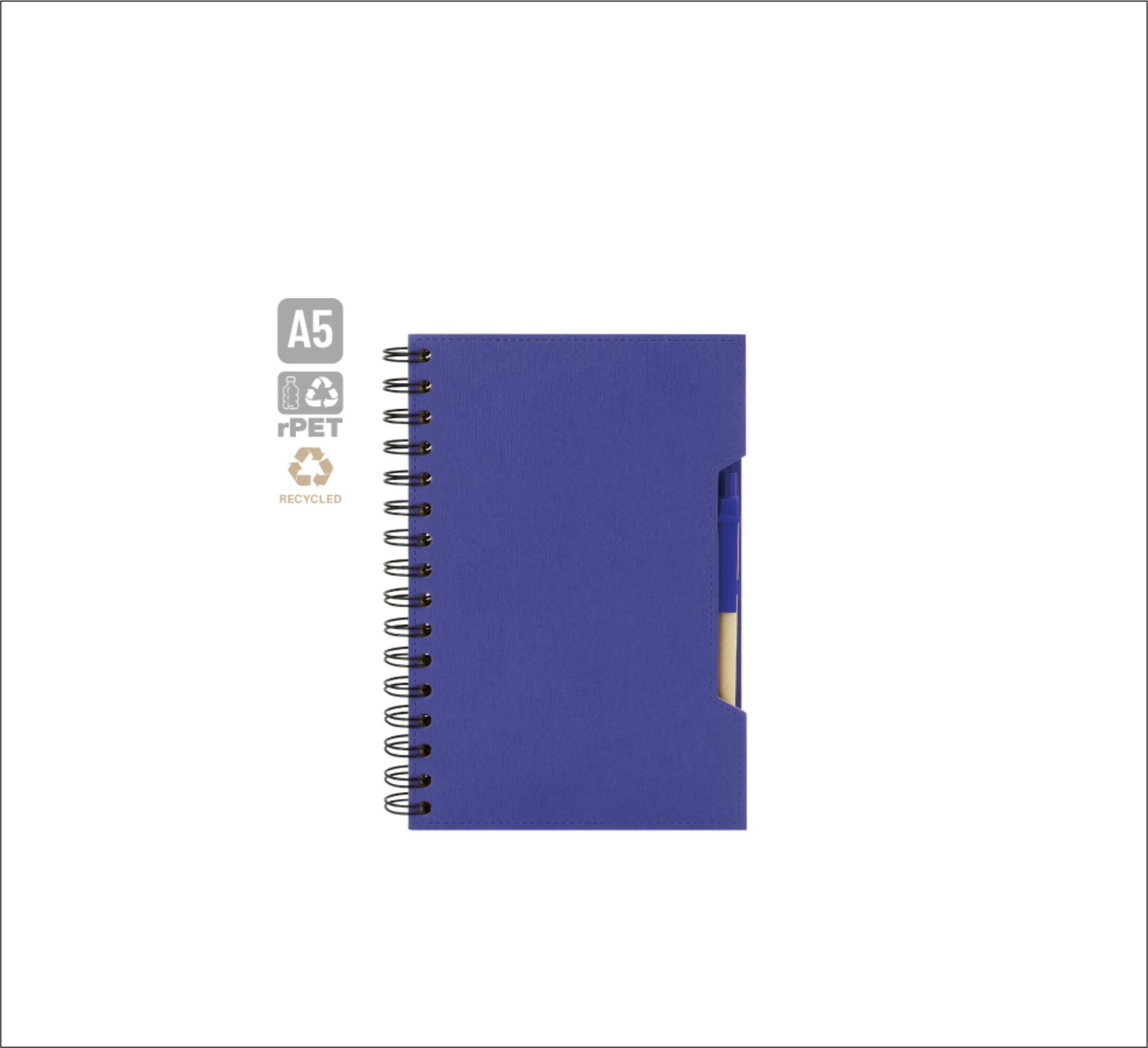 A5 NOTEBOOK WITH PEN ECO "GREEN LIFE» 2