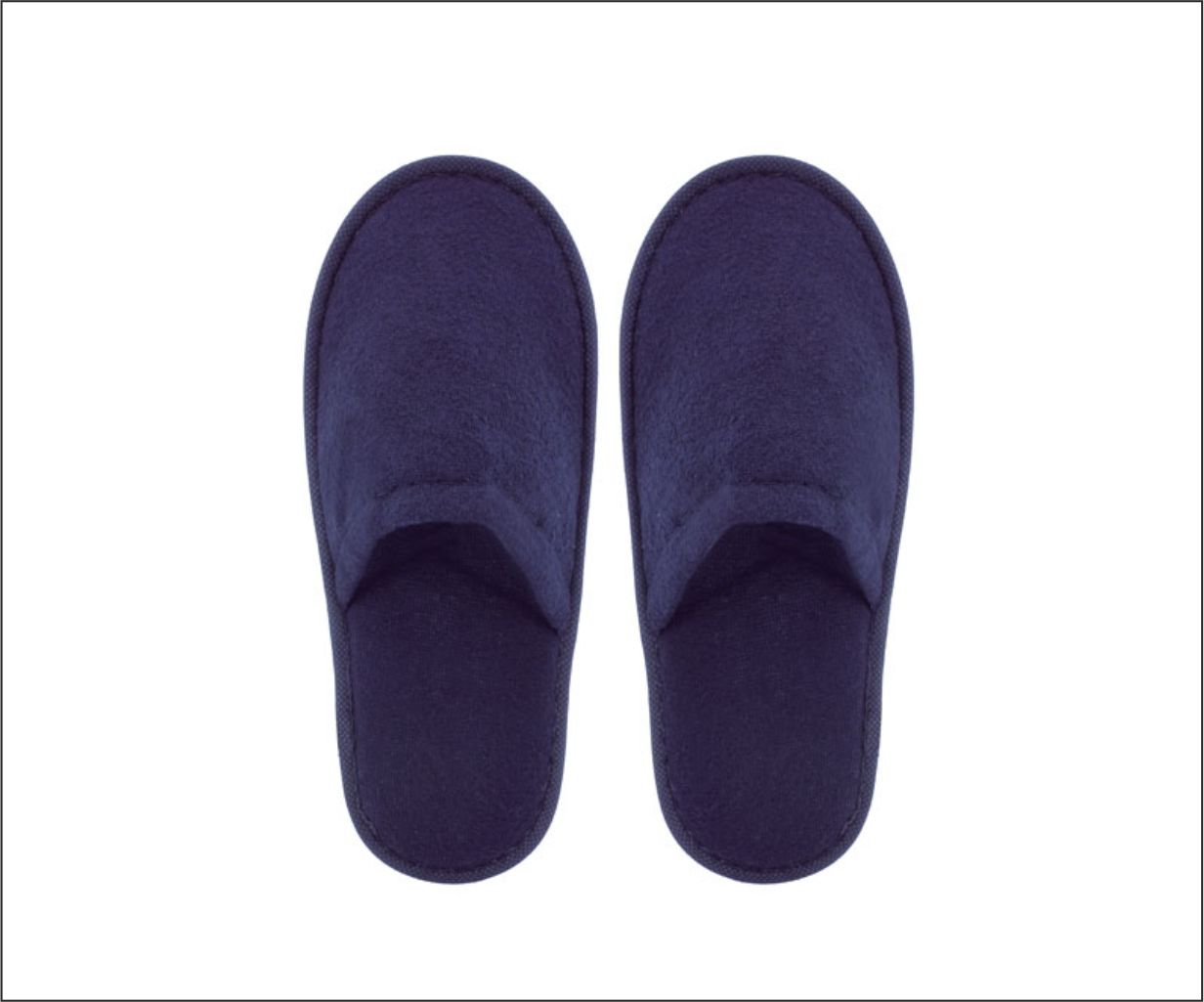 Ζευγάρι unisex παντόφλες από βαμβάκι και συνδυασμό πολυεστέρα 3