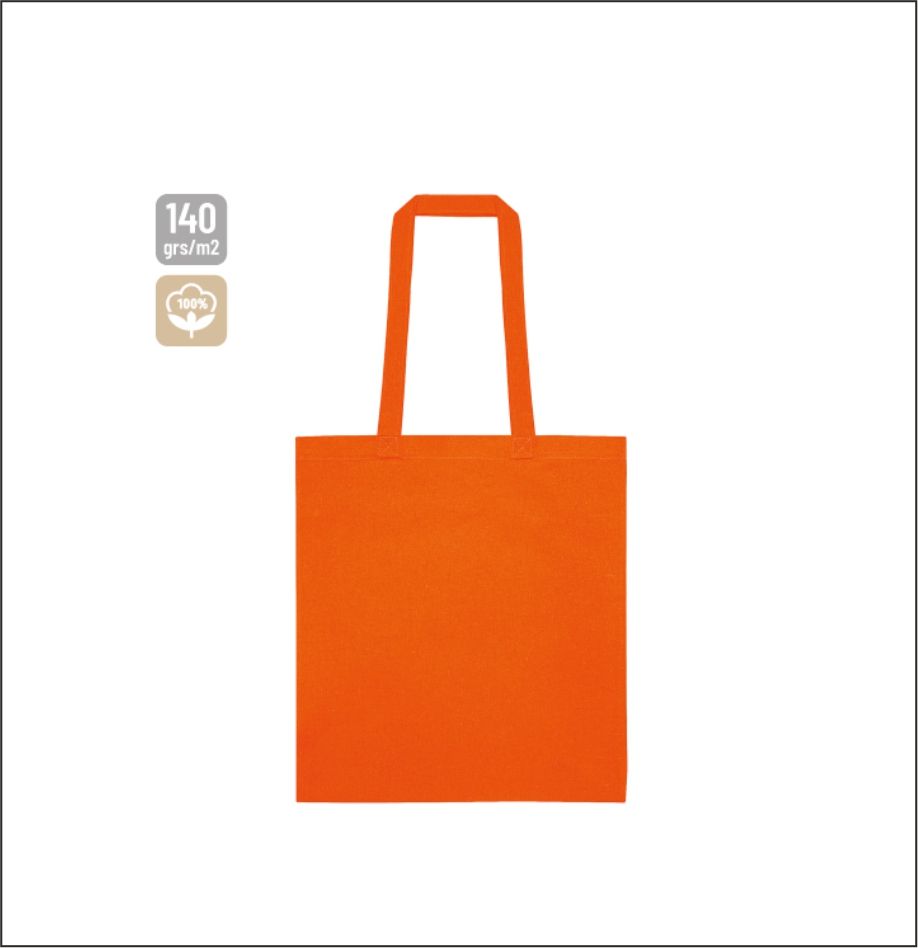 Simple cotton bag colored 140gr 10