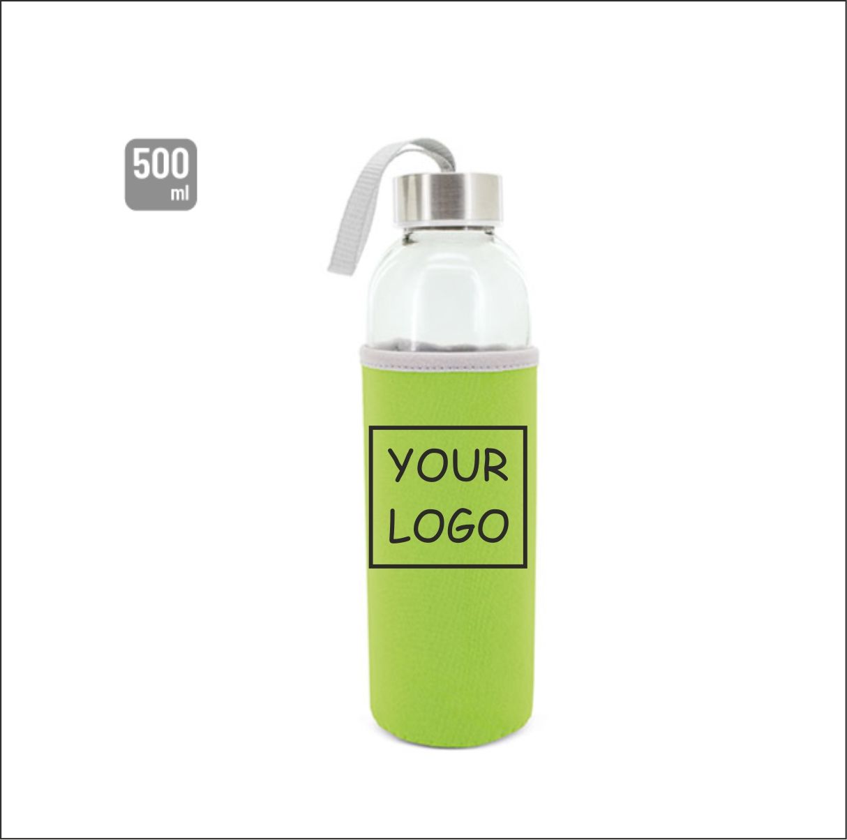 TRANSPARENT BOTTLE ''Nik'' 5