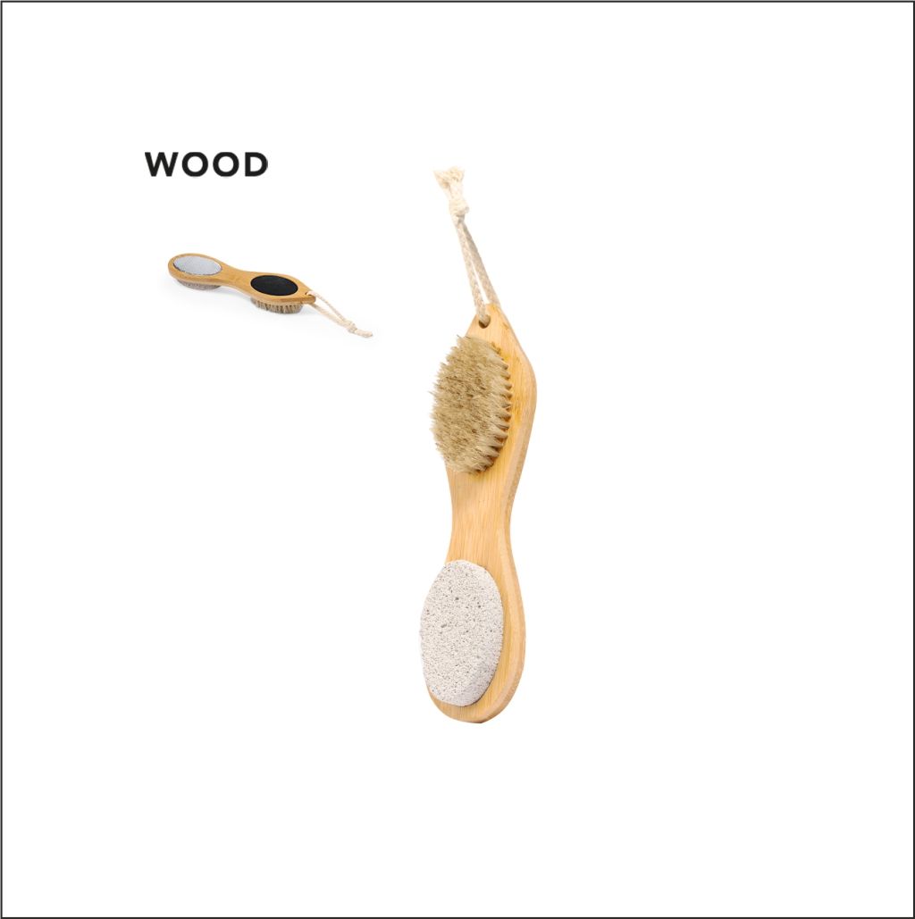 Χρήσιμη βούρτσα απολέπισης από φυσικό ξύλο.