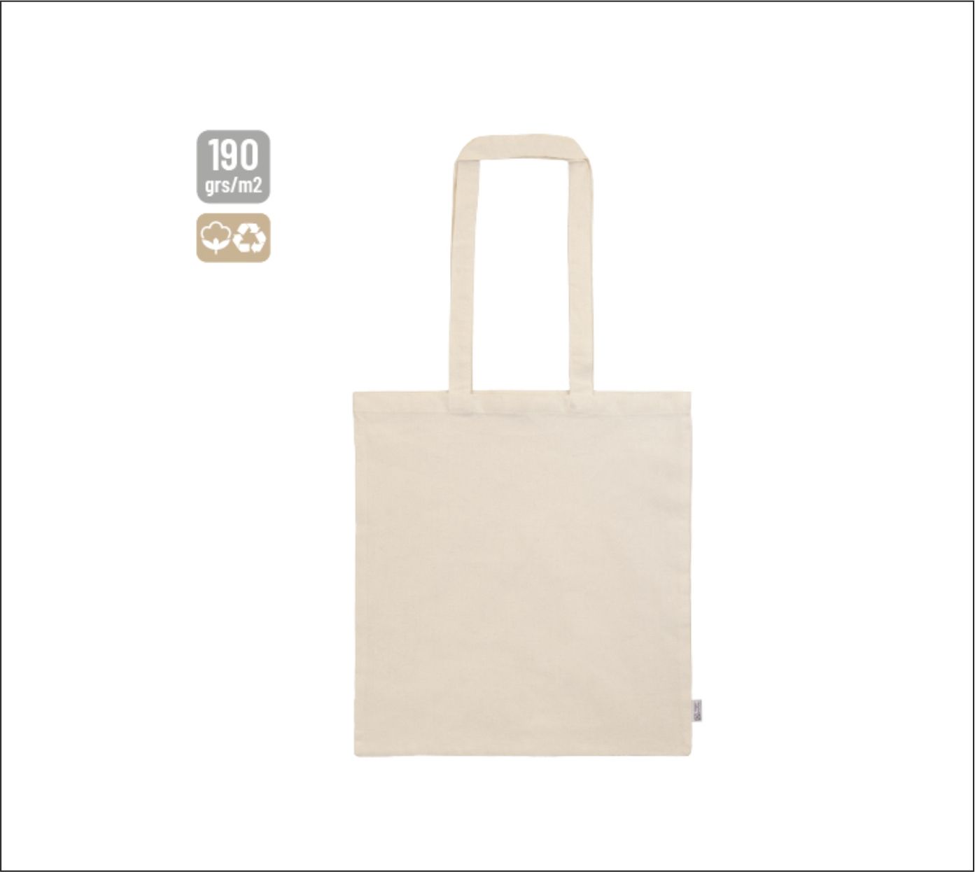 Simple cotton bag 190 gr 4