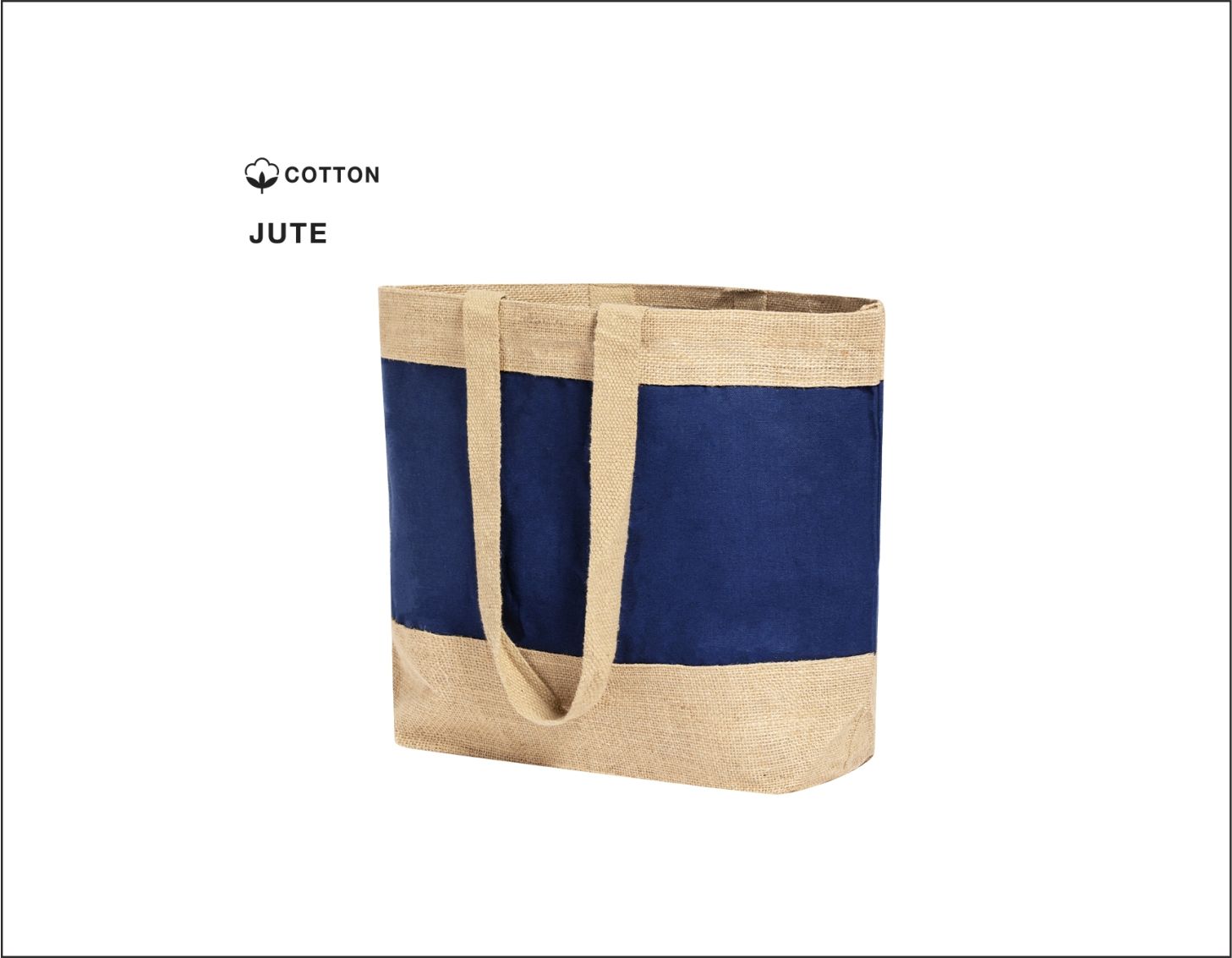 Τσάντα από ανθεκτικό συνδυασμό γιούτας και βαμβακιού